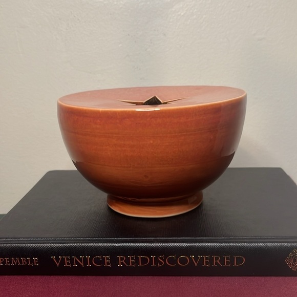 Coral Handmade Pottery Star Cutout Flower Vase - Picture 5 of 5